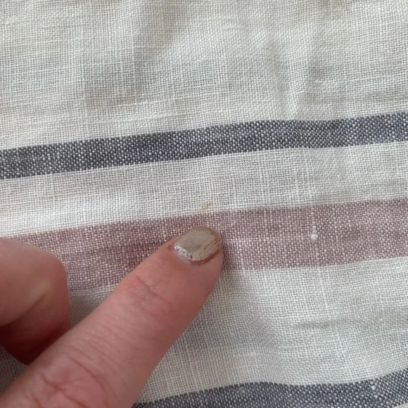 Tahari White Striped Long Sleeve Shirt Dress - Picture 10 of 11